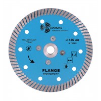 Алмазный диск с фланцем 125 Turbo hot press FHQ452